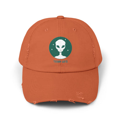 Team UFO Alien Cap Unisex Sci-Fi Distressed Hat WeLoveSciFi