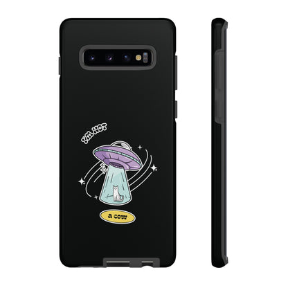 Sci-Fi UFO Samsung Galaxy Mobile Cases - Funny Roswell Cow