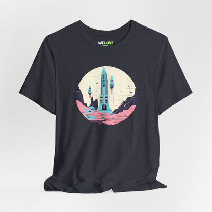 space art sci-fi shirt-The Liftoff SpaceArt Sci-Fi T-Shirt