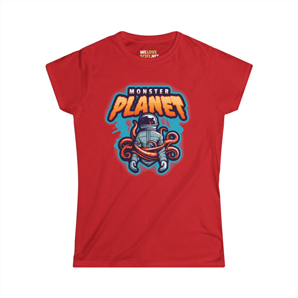 Monster Planet Astronaut Woman Tee | Sci-Fi Women's T-Shirt