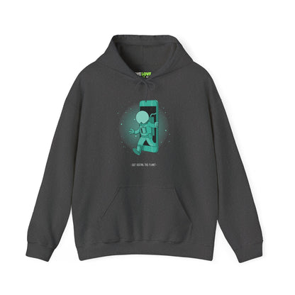 Just Visiting This Planet | Funny Sci-Fi Hoodie WeLoveSciFi