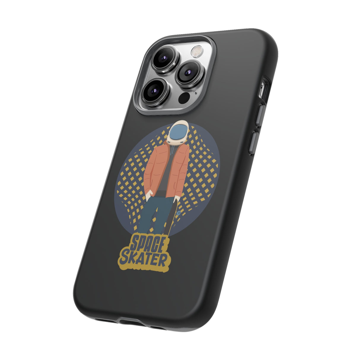 Space Skater Astronaut Sci-Fi Tough iPhone Mobile Cases