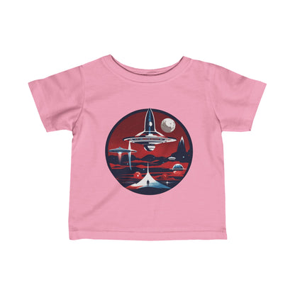 Liftoff Retro Infant SciFi Tee Fine Jersey SciFi Infant Tee