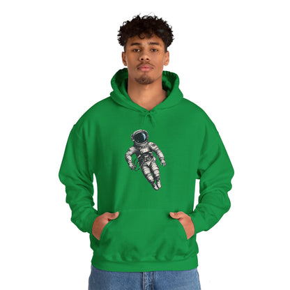 Floating Astronaut SpaceArt Sci-Fi Hoodie-welovescifi.net