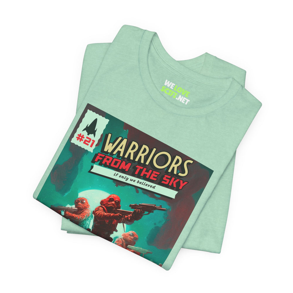 Warriors From The Sky Retro Sci-Fi T-Shirt-welovescifi.net