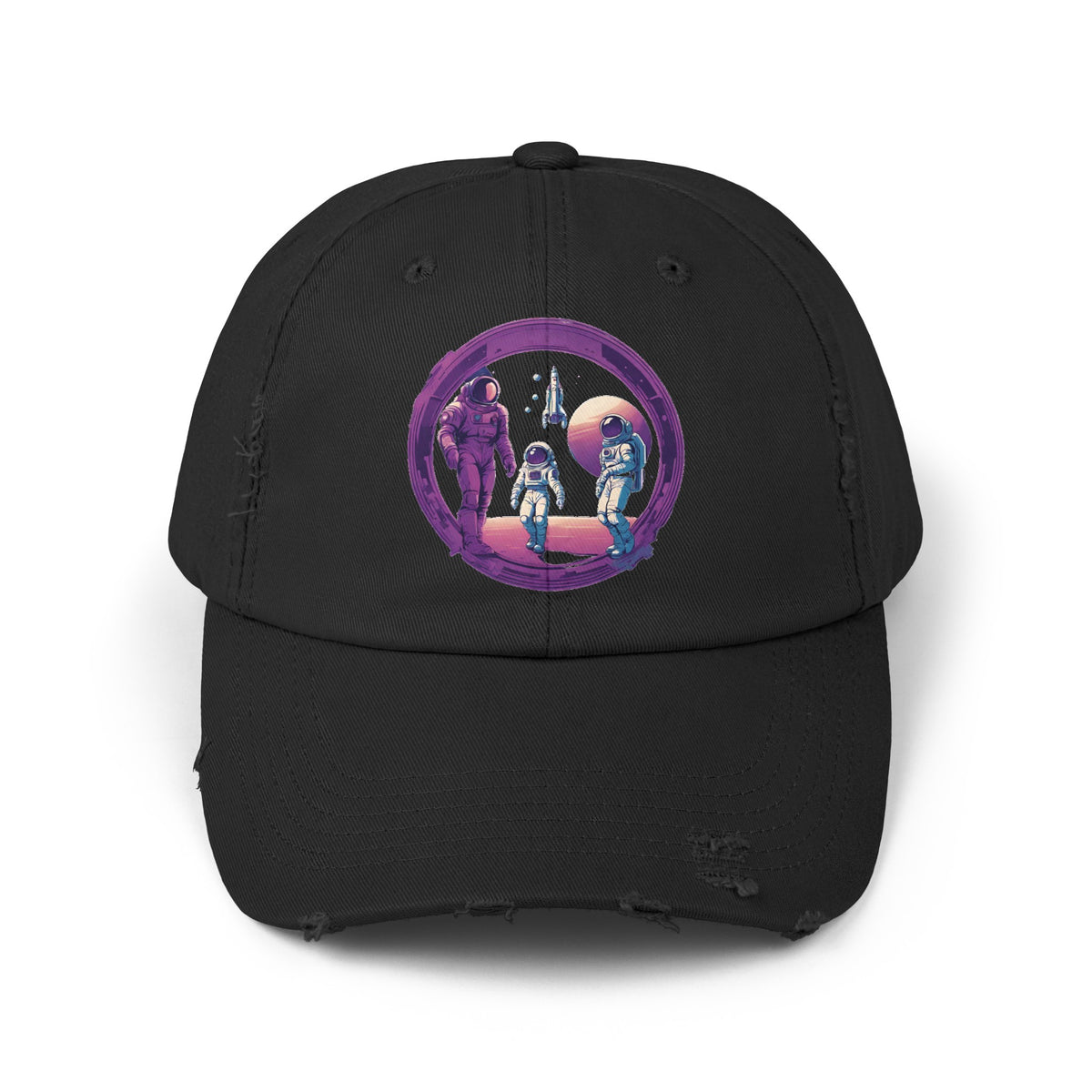 Family Business Unisex Astronaut Distrassed Cap-welovescifi