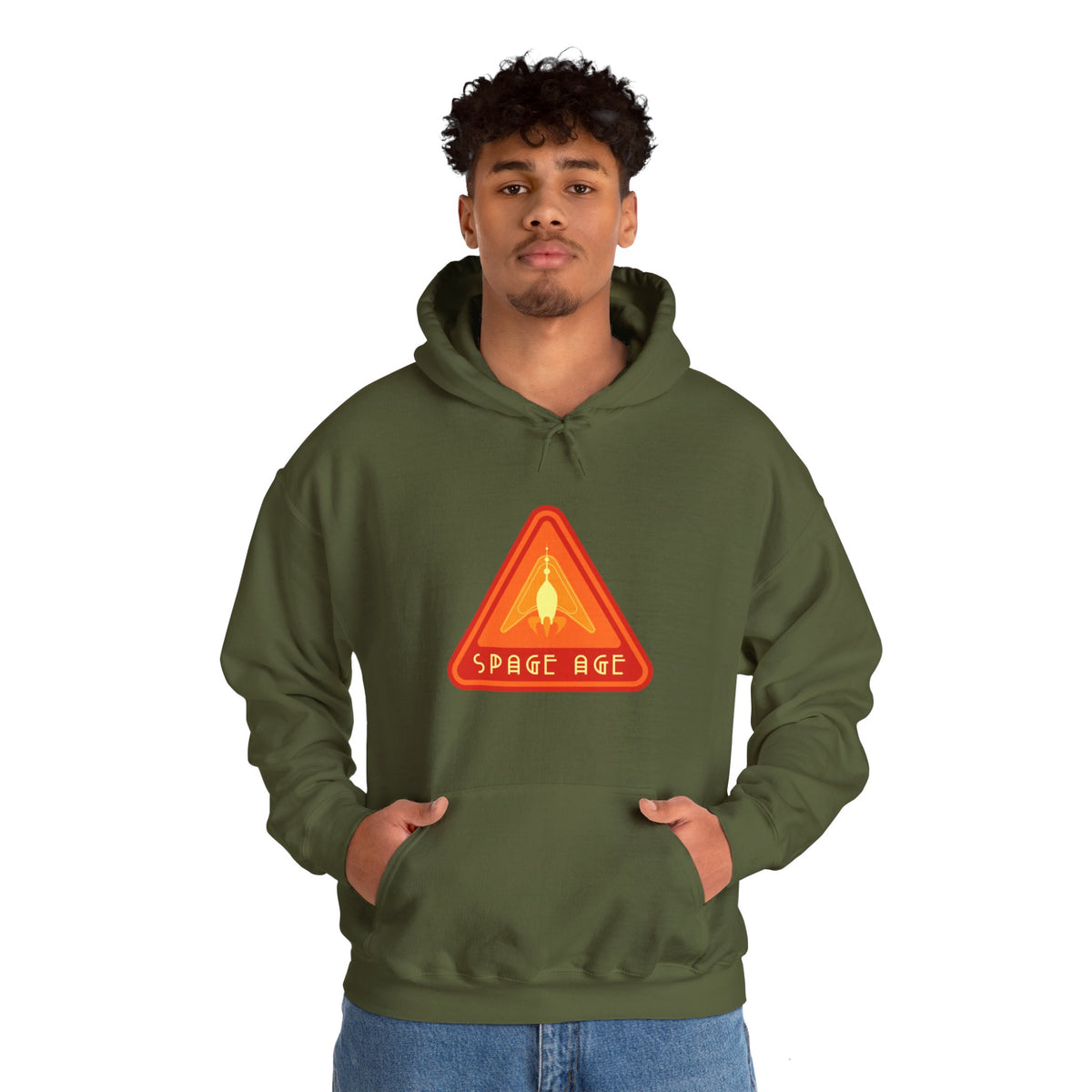 Space Age Sign Retro Sci-Fi Hoodie