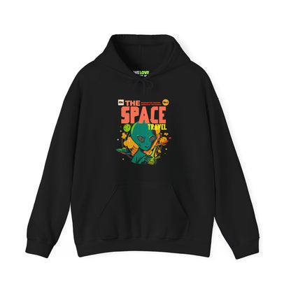 Retro Sci-Fi Hoodie | Space Travel Retro Comic Alien Hoodie