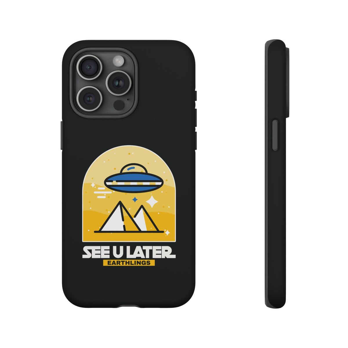 Funny UFO iPhone Cases - See You Later Earthlings