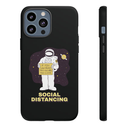 Social Distancing Astronaut iPhone Cases