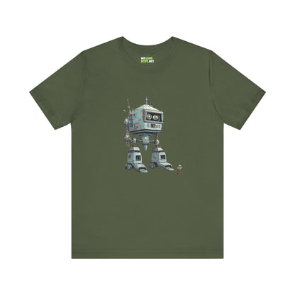 Get Out Of My Way Little Robot SpaceArt Sci-Fi T-Shirt