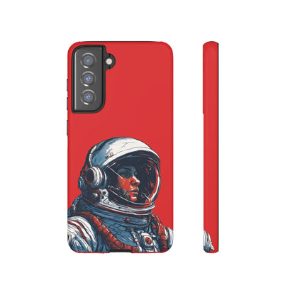 Astronaut In Red SpaceArt Tough Samsung Galaxy Mobile Cases