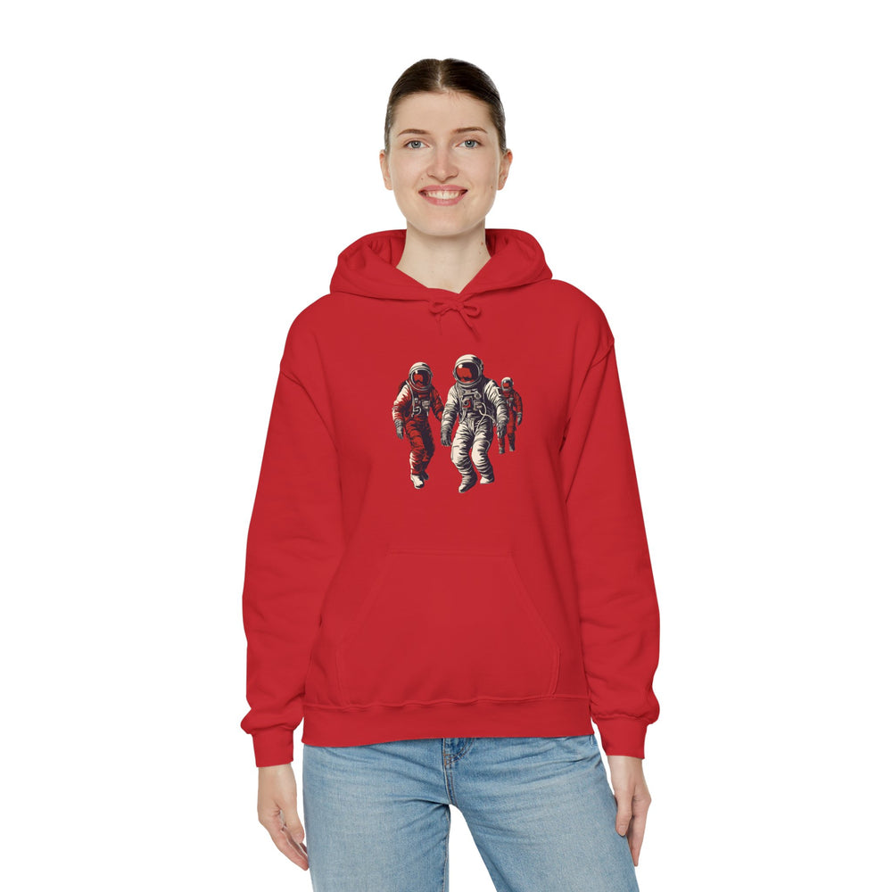 Astronauts in Red Sci-Fi Hoodie-welovescifi.net