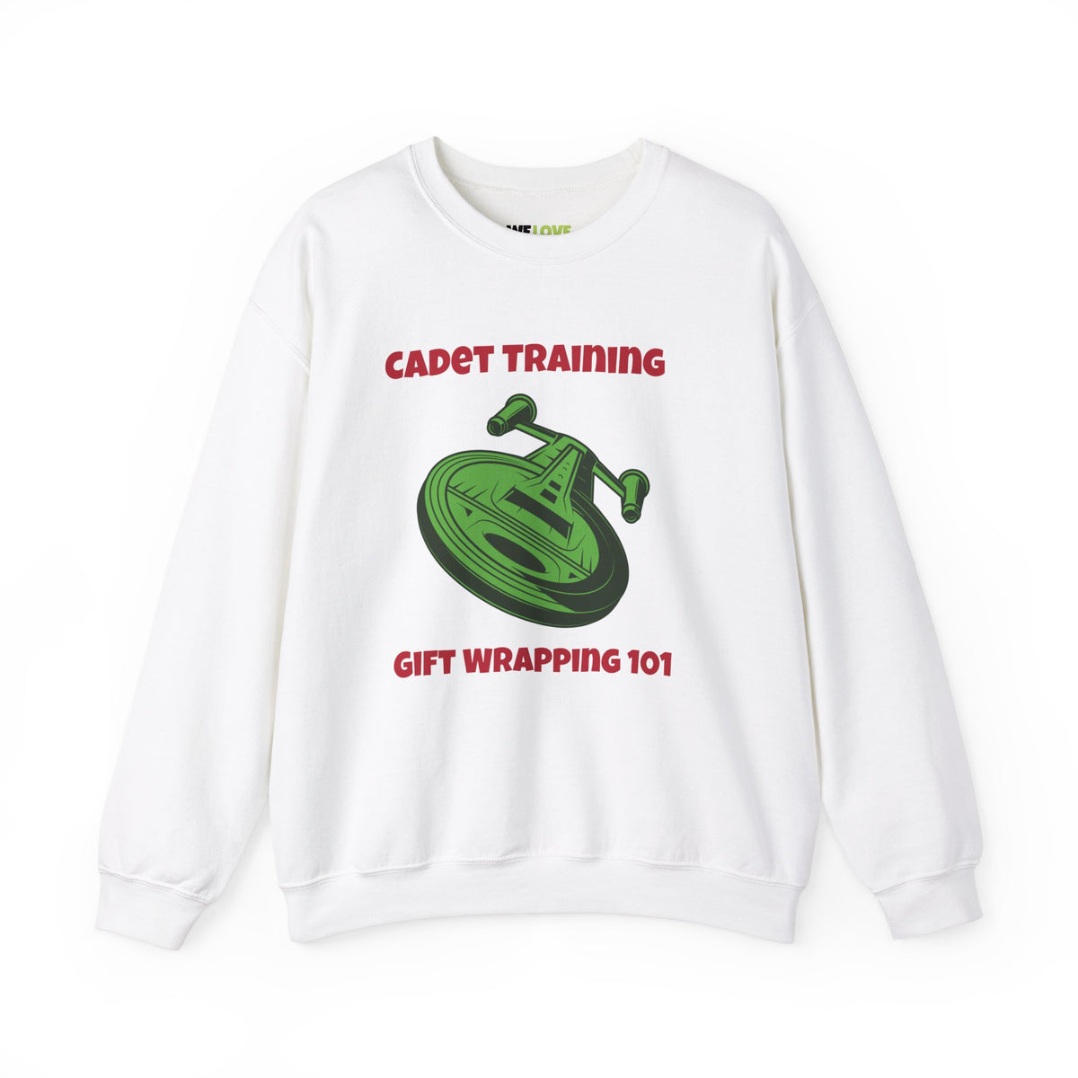 Cadet Training Funny SciFi Christmas Crewneck Sweatshirt-welovescifi.net