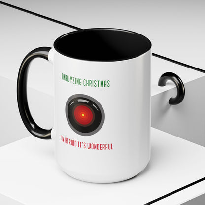 Analysing Christmas Funny HAL9000 Christmas Accent Mug-welovescifi.net