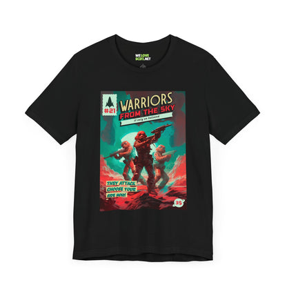 Warriors From The Sky Retro Sci-Fi T-Shirt-welovescifi.net