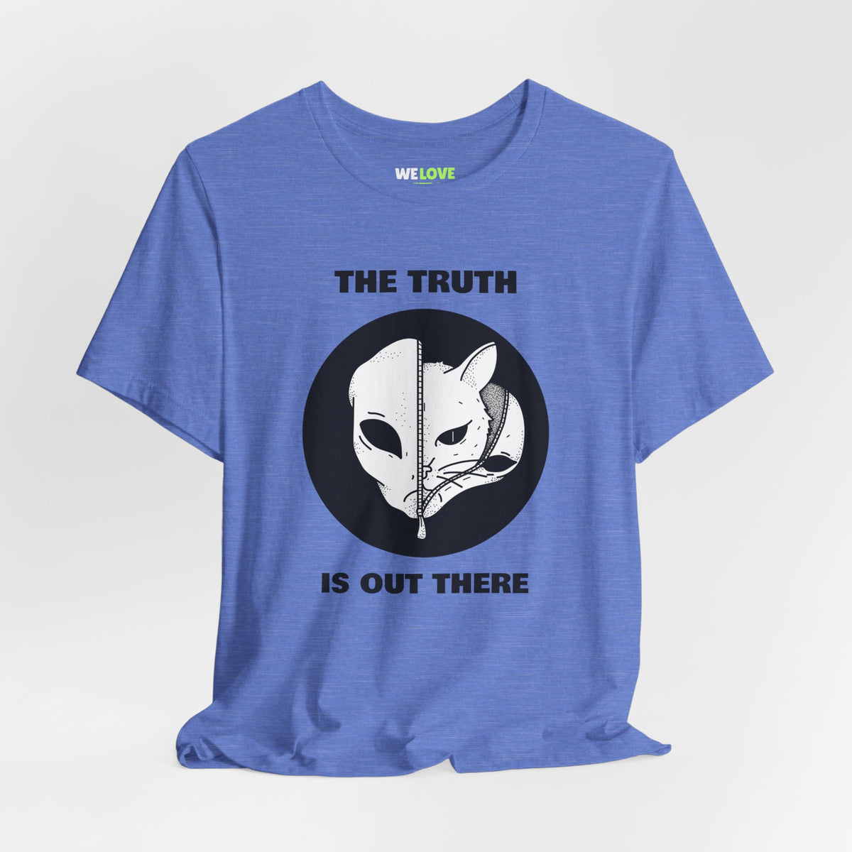 UFO t-shirt-The Truth is Out There Cat UFO Sci-Fi T-Shirt