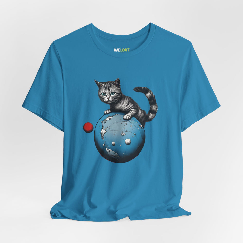 Space Player Cat 3 Sci-Fi T-Shirt | We Love Sci-Fi