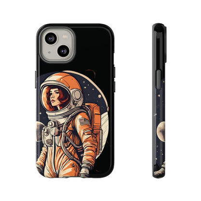 Spacegirl Astronaut Tough iPhone Mobile Cases WeLoveSciFi