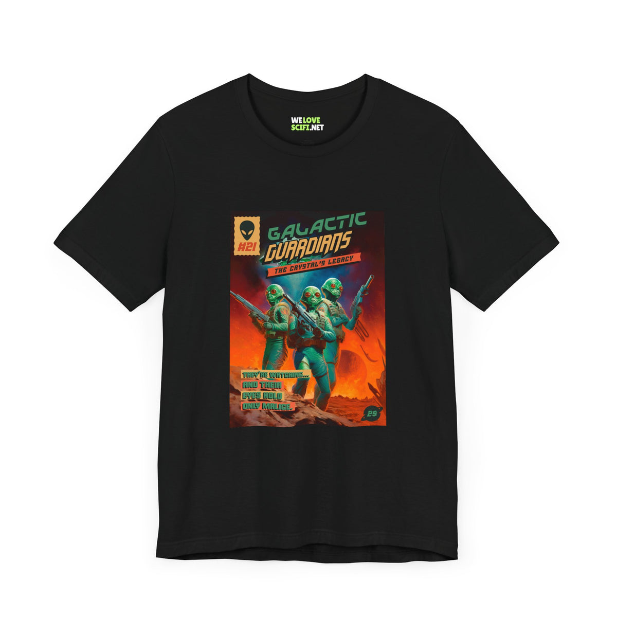 Galactic Guardians Retro Sci-Fi T-Shirt-welovescifi.net