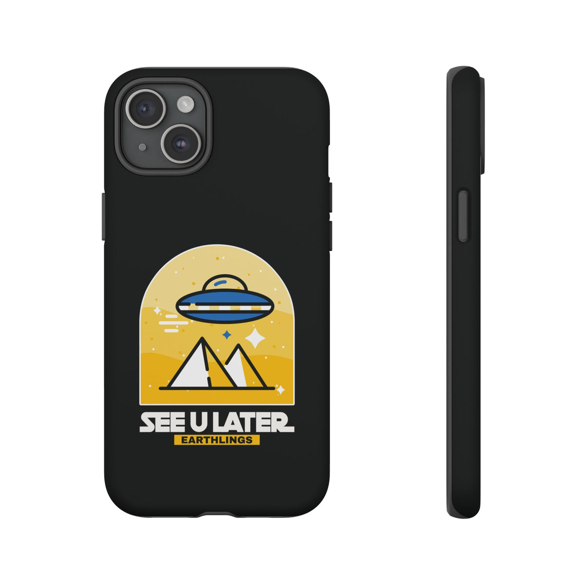 Funny UFO iPhone Cases - See You Later Earthlings