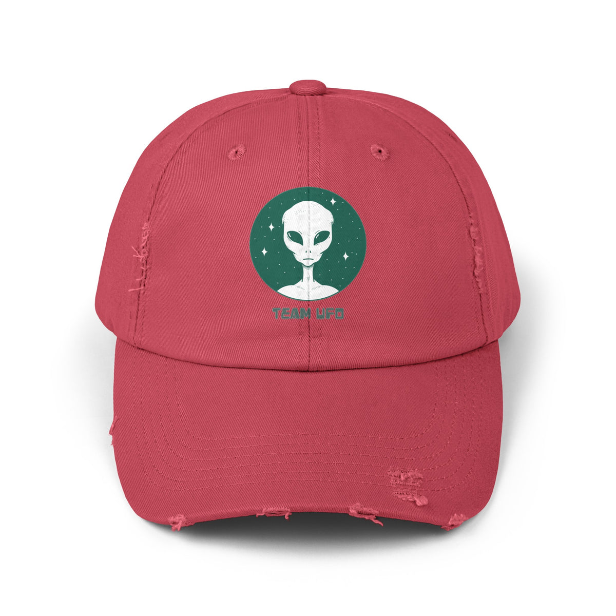 Team UFO Alien Cap Unisex Sci-Fi Distressed Hat WeLoveSciFi