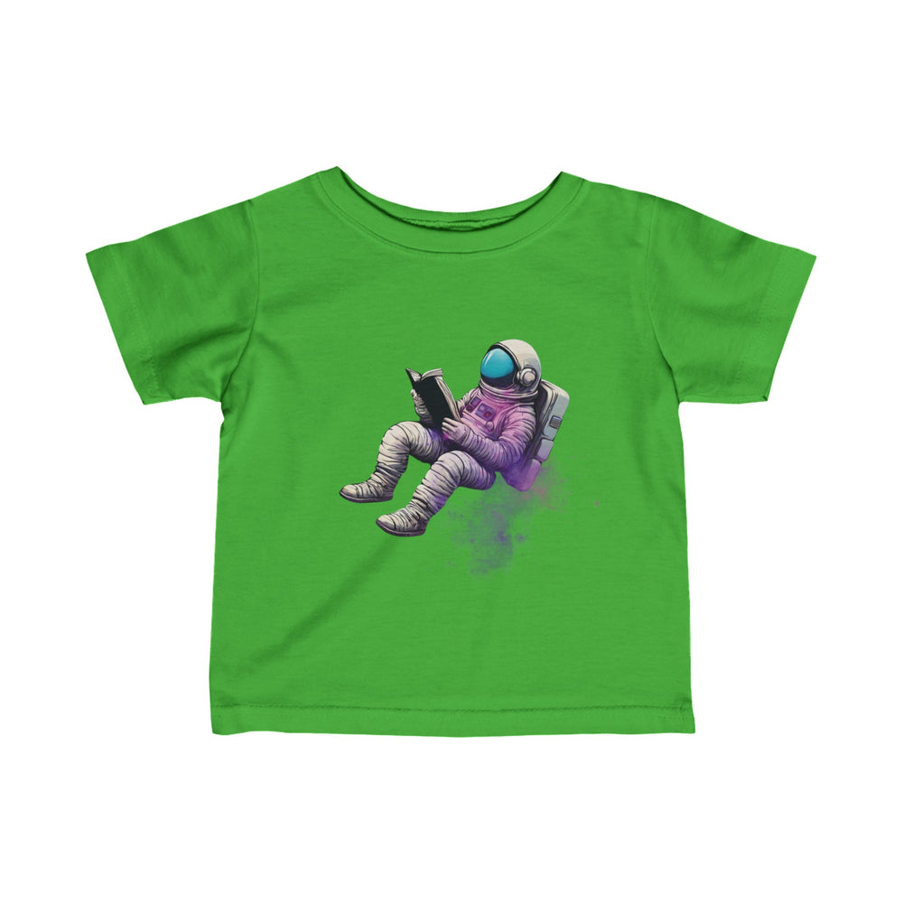 The Book Was Better Infant Astronaut Tee Fine Jersey T-Shirt