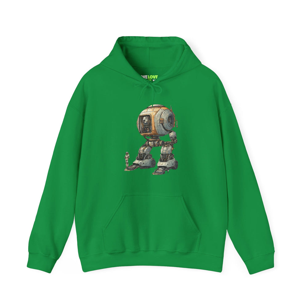 Let's Take a Ride Robot Space Art Hoodie - Sci-Fi Design