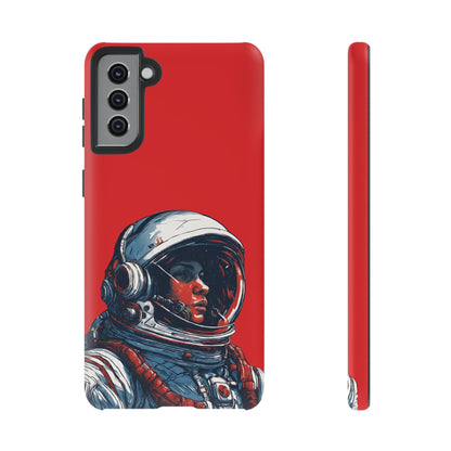 Astronaut In Red SpaceArt Tough Samsung Galaxy Mobile Cases