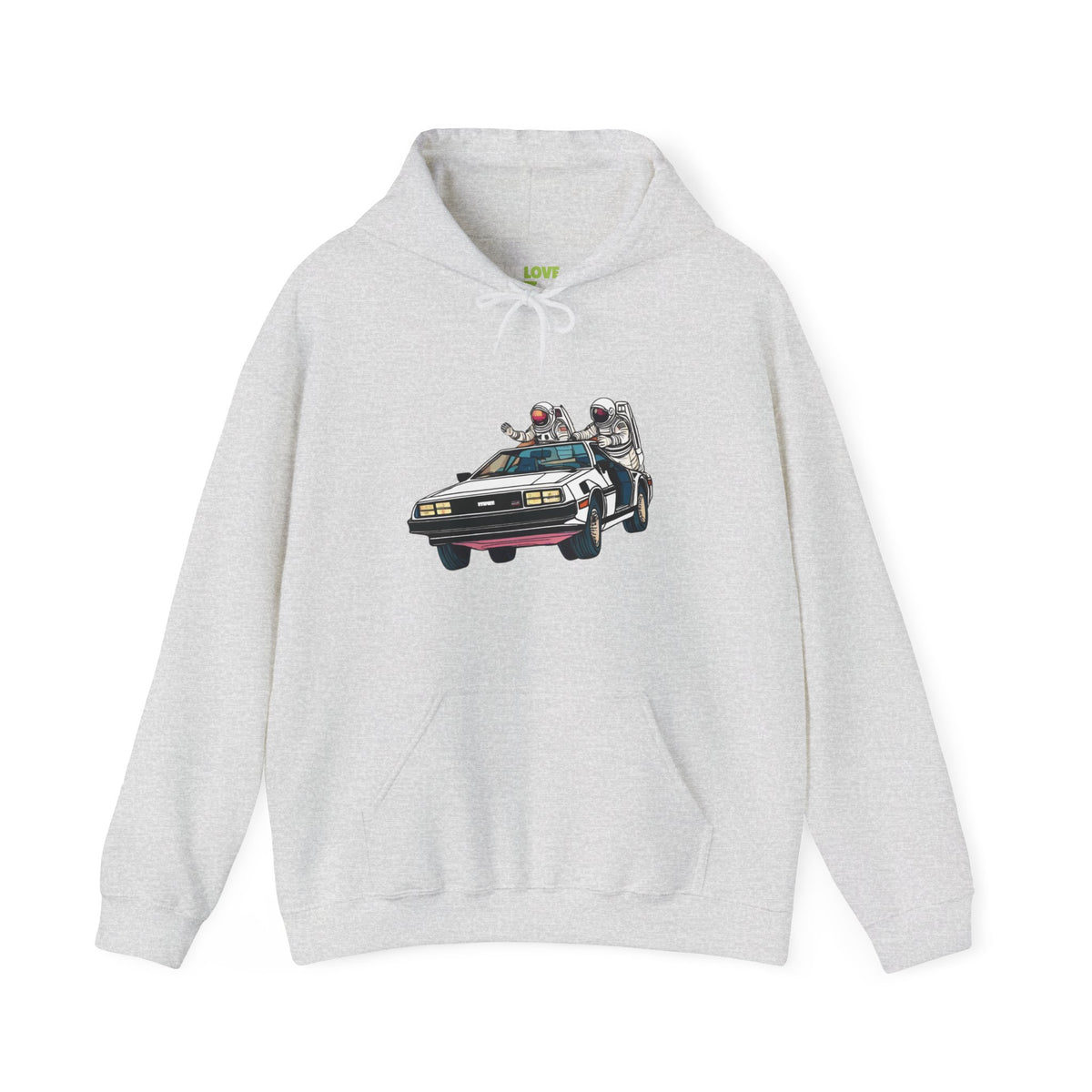 Delorean Party Astronaut Sci-Fi Hoodie-welovescifi.net