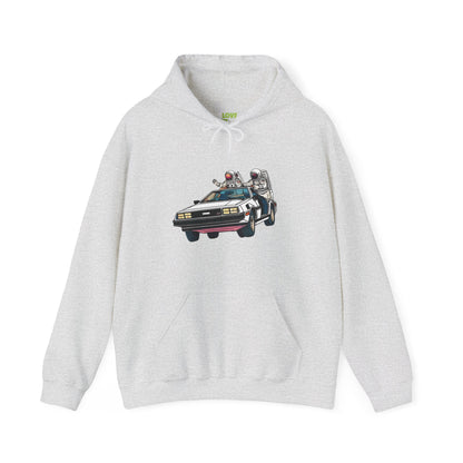 Delorean Party Astronaut Sci-Fi Hoodie-welovescifi.net