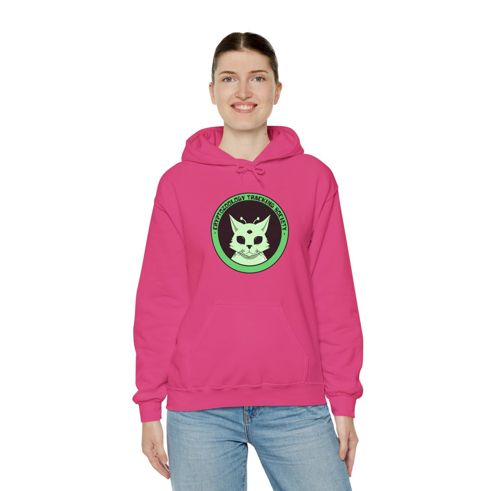 Cryptozoology Tracking Society Funny Cat Alien Hoodie