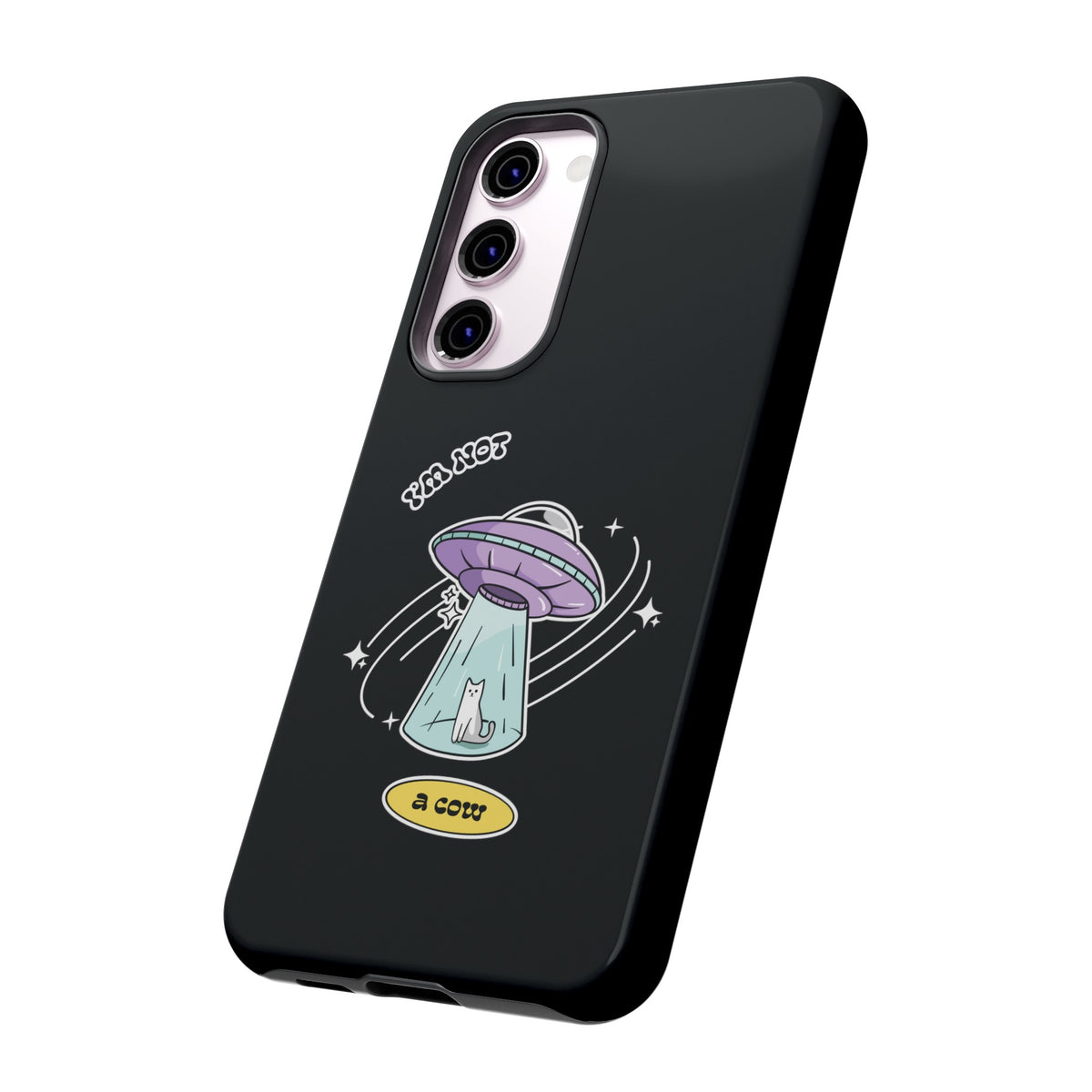 Sci-Fi UFO Samsung Galaxy Mobile Cases - Funny Roswell Cow