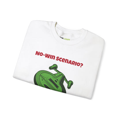 No Win Scenario Funny Christmas Crewneck Sweatshirt-welovescifi.net