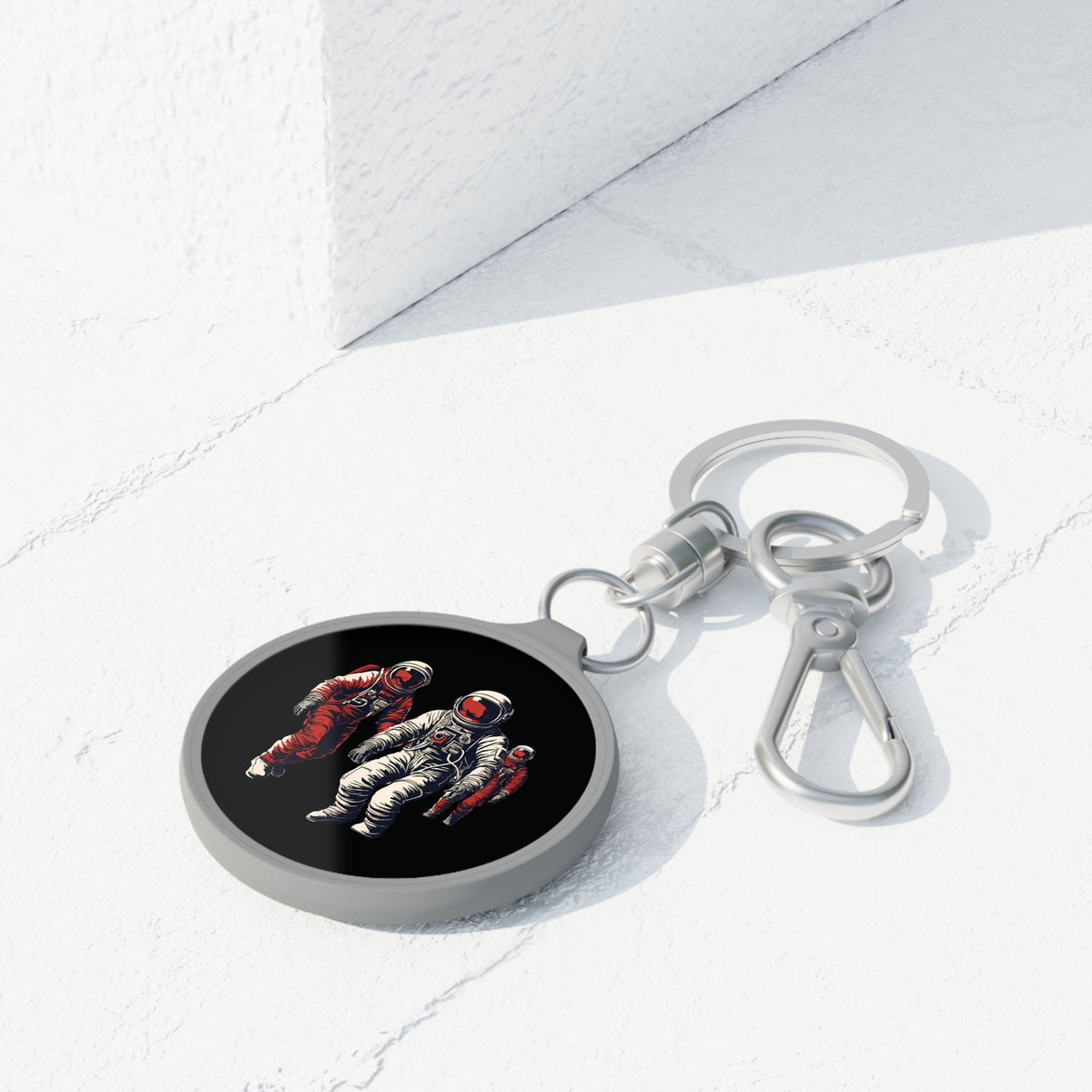 Astronauts In Red Keyring Tag-welovescifi.net