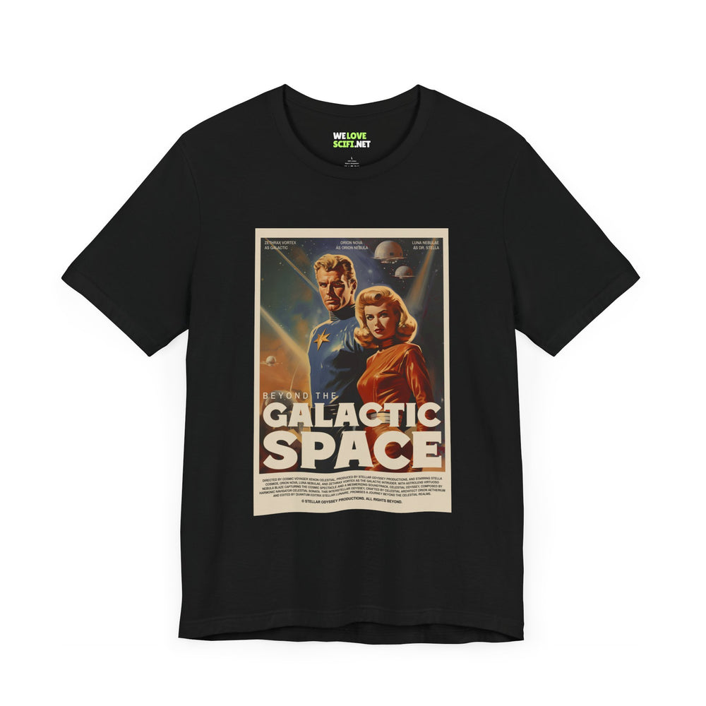 Beyond the Galactic Space Retro Sci-Fi T-Shirt-welovescifi