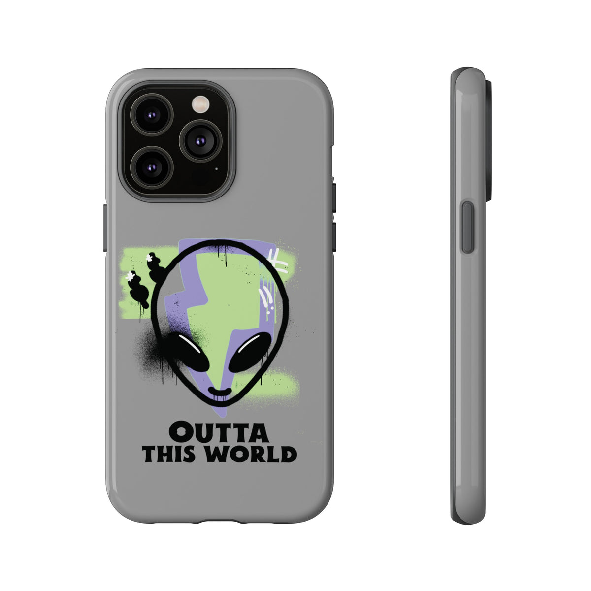 UFO iPhone Case Outta This World Sci-Fi Tough Mobile Cases