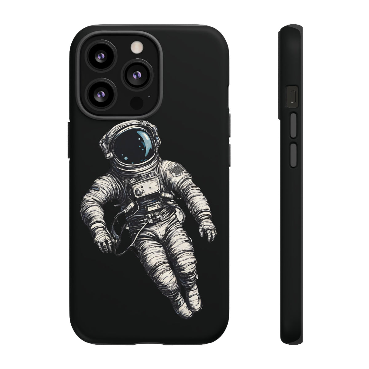 Floating Astronaut SpaceArt Sci-Fi Tough iPhone Mobile Cases