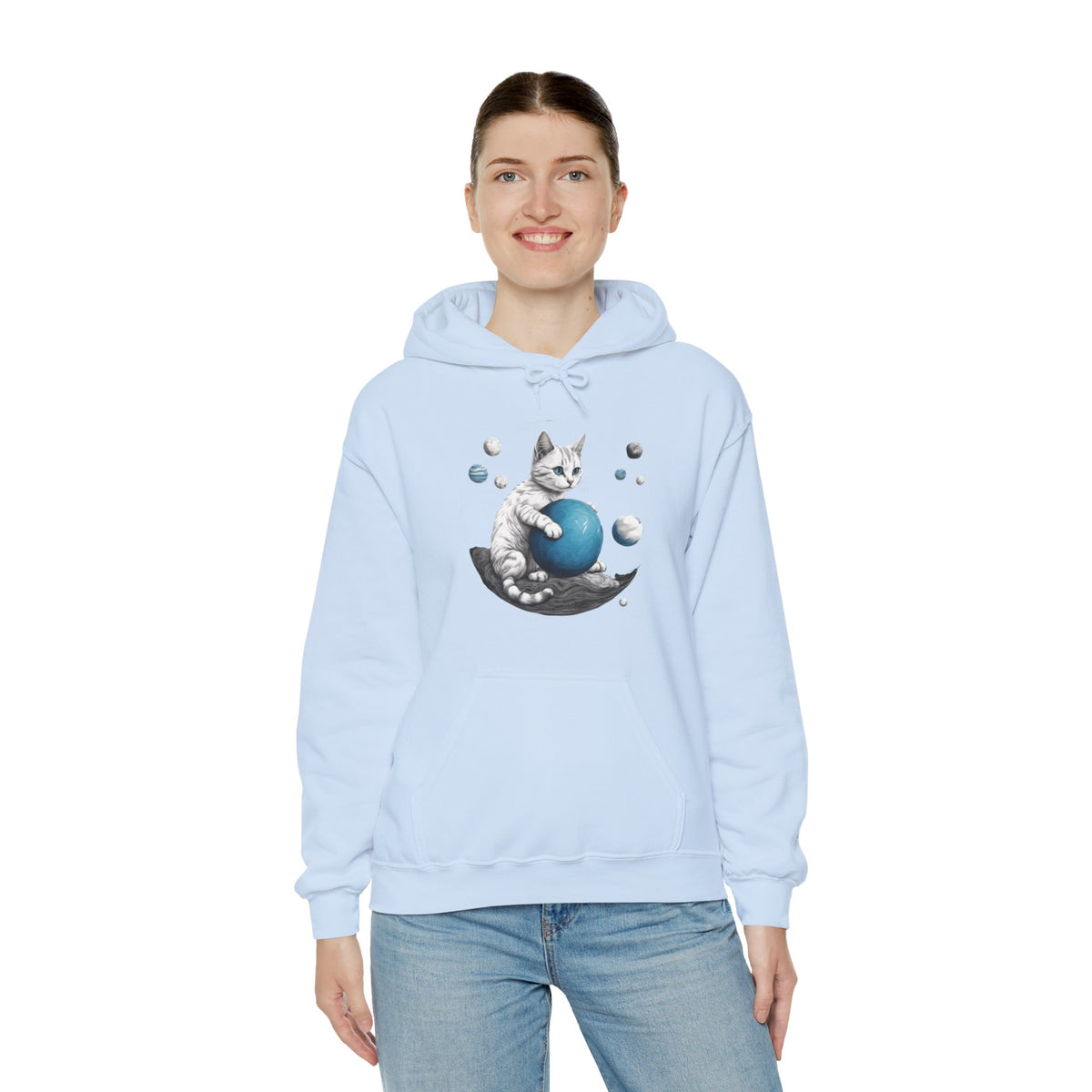 Space Player Cat 2 Sci-Fi Hoodie - Sci-Fi Hoodie