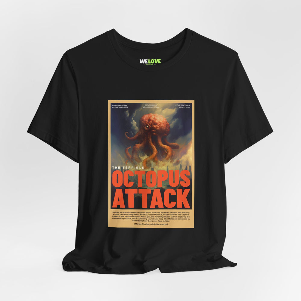 Octopus Attack Sci-Fi T-Shirt - Unique Sci-Fi Tee for Fans