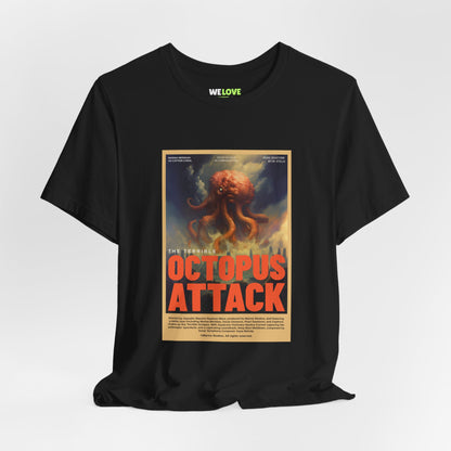 Octopus Attack Sci-Fi T-Shirt - Unique Sci-Fi Tee for Fans