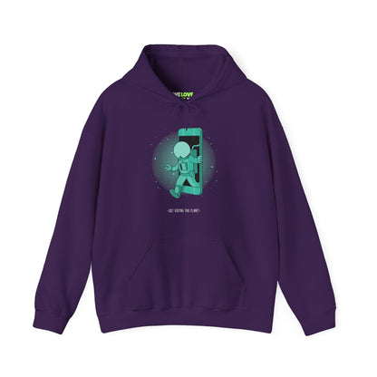 Just Visiting This Planet | Funny Sci-Fi Hoodie WeLoveSciFi