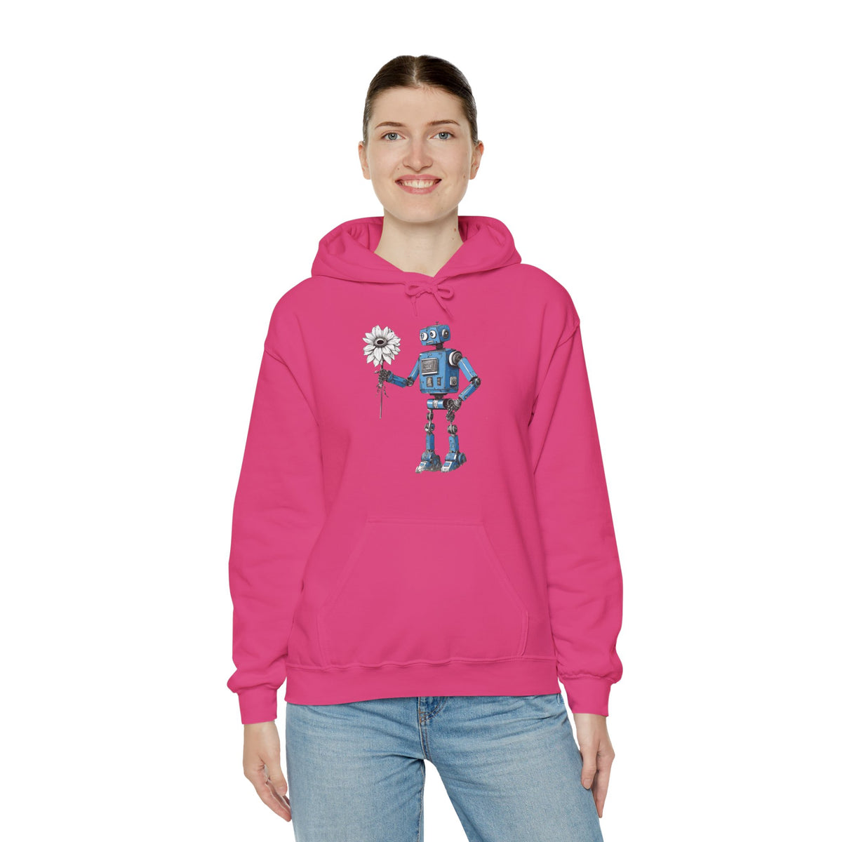 Robot Space Art Hoodie | Maybe Baby Sci-Fi Hoodie