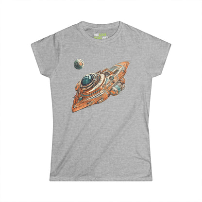 Spaceship 76 Sci-Fi Woman Tee - Trendy Sci-Fi Apparel