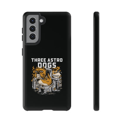 Three Astro Dogs Funny Sci-Fi Tough Samsung Galaxy Mobile Cases-welovescifi.net