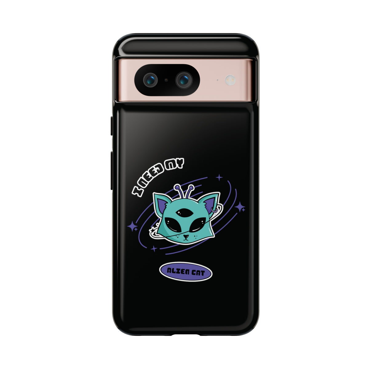 Cat Mobile Case Funny UFO Sci-Fi Tough Google Pixel Cover