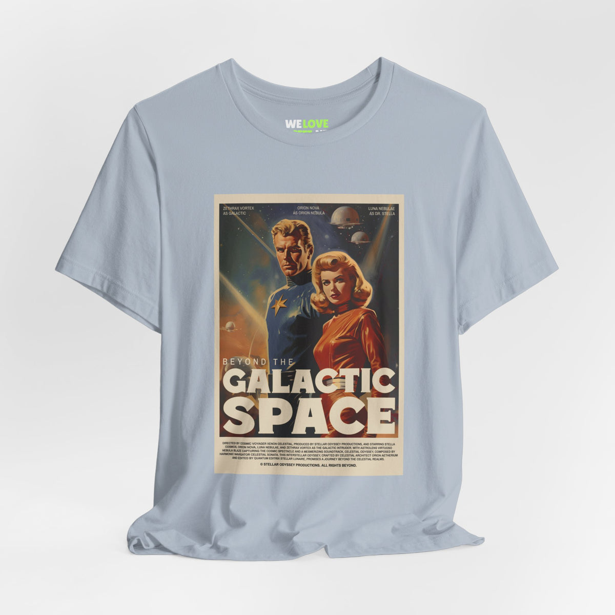 Beyond the Galactic Space Retro Sci-Fi T-Shirt-welovescifi