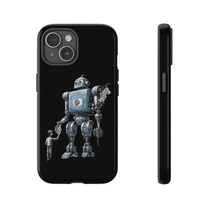 Flowers Robot SpaceArt Sci-Fi Tough iPhone Mobile Cases