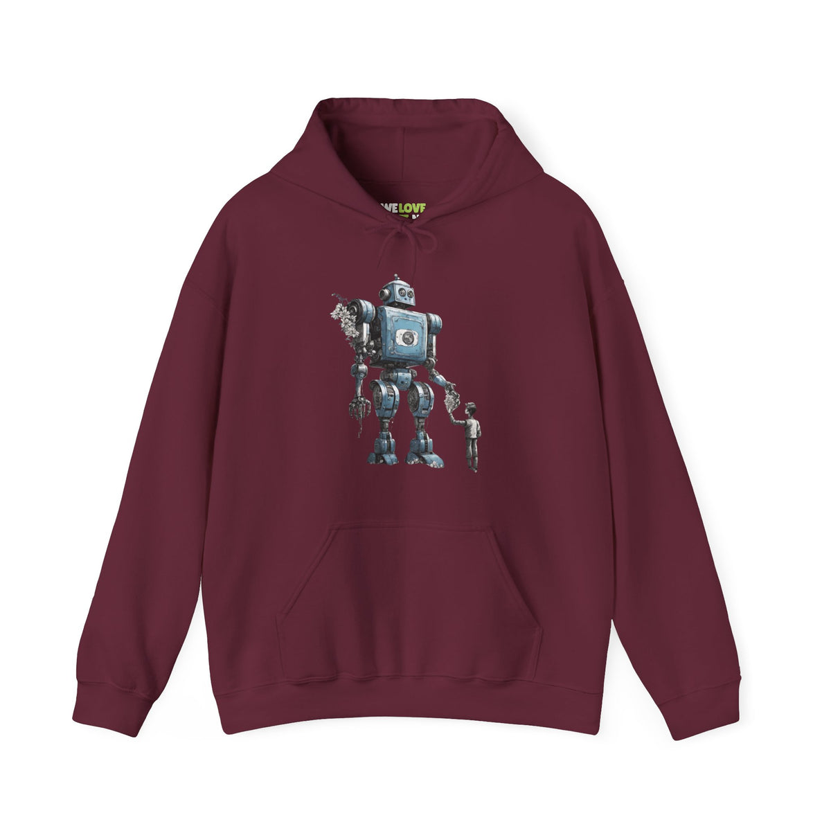 Bringing You Flower Robot Spaceart Sci-Fi Hoodie-welovescifi