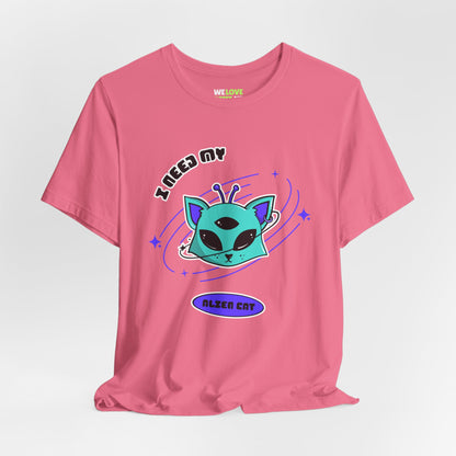 Alien Cat Sci-Fi T-Shirt | Unique UFO Design | WeLoveSciFi